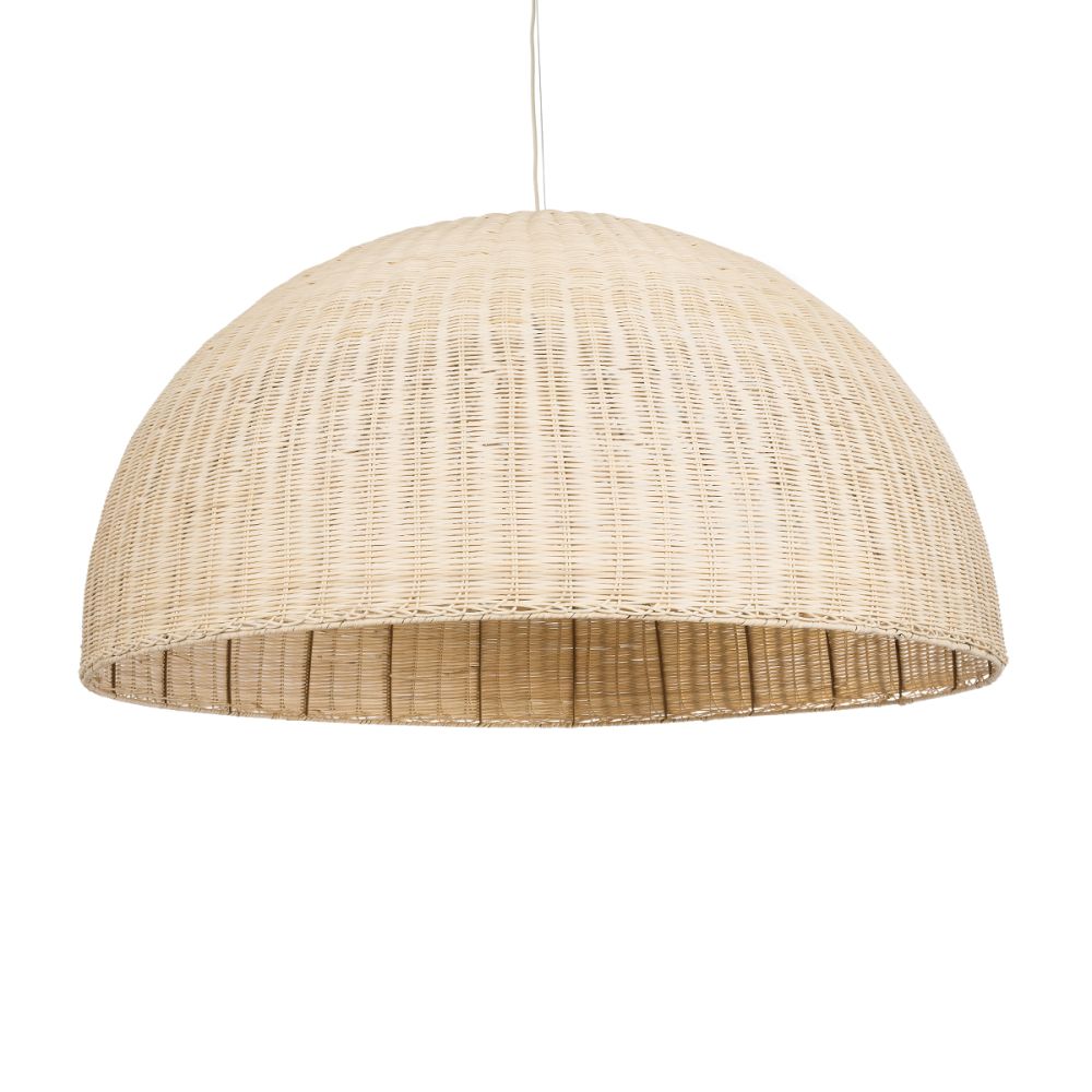 GLOBOSTAR® MONTANA 02380 Boho Κρεμαστό Φωτιστικό Οροφής με Ντουί 1 x E27 AC 220-240V IP20 - Μπεζ - Μ120 x Π120 x Υ60cm
