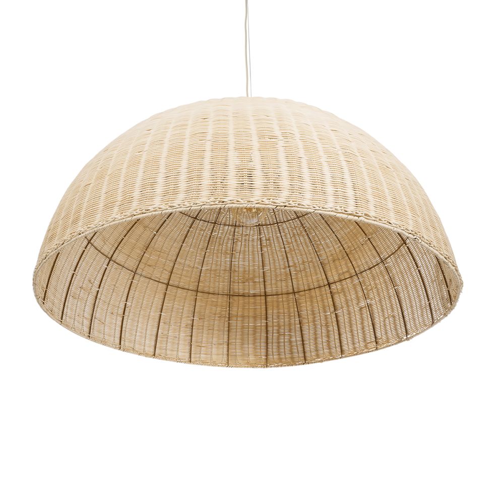 GLOBOSTAR® MONTANA 02380 Boho Κρεμαστό Φωτιστικό Οροφής με Ντουί 1 x E27 AC 220-240V IP20 - Μπεζ - Μ120 x Π120 x Υ60cm