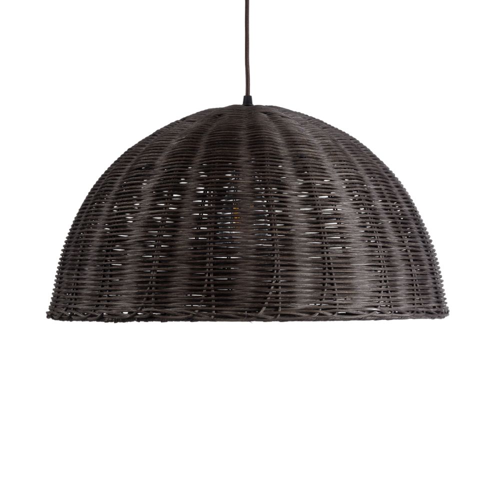 GLOBOSTAR® MONTANA 02381 Boho Κρεμαστό Φωτιστικό Οροφής με Ντουί 1 x E27 AC 220-240V IP20 - Καφέ - Μ50 x Π50 x Υ25cm
