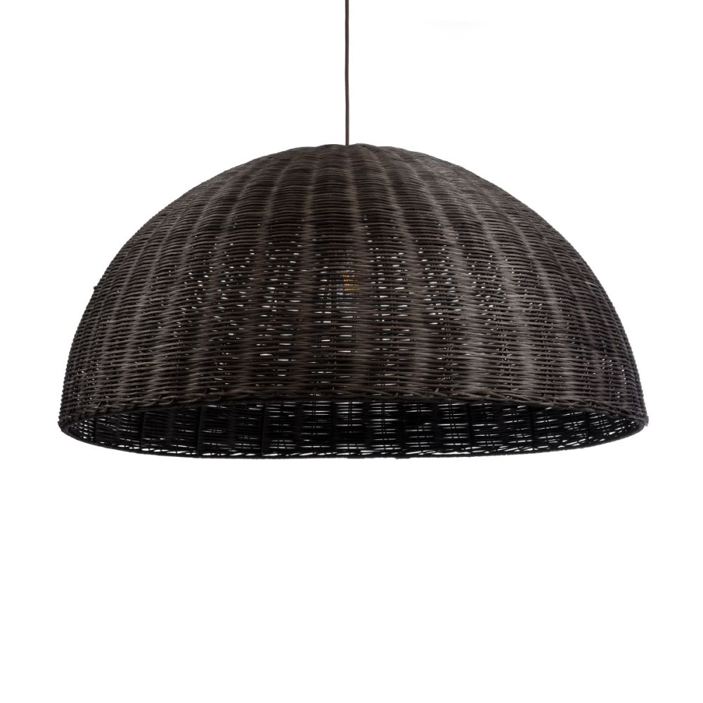 GLOBOSTAR® MONTANA 02382 Boho Κρεμαστό Φωτιστικό Οροφής με Ντουί 1 x E27 AC 220-240V IP20 - Καφέ - Μ80 x Π80 x Υ40cm