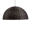 GLOBOSTAR® MONTANA 02382 Boho Κρεμαστό Φωτιστικό Οροφής με Ντουί 1 x E27 AC 220-240V IP20 - Καφέ - Μ80 x Π80 x Υ40cm