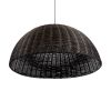 GLOBOSTAR® MONTANA 02382 Boho Κρεμαστό Φωτιστικό Οροφής με Ντουί 1 x E27 AC 220-240V IP20 - Καφέ - Μ80 x Π80 x Υ40cm