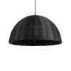 GLOBOSTAR® MONTANA 02383 Boho Κρεμαστό Φωτιστικό Οροφής με Ντουί 1 x E27 AC 220-240V IP20 - Μαύρο - Μ50 x Π50 x Υ25cm
