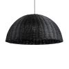 GLOBOSTAR® MONTANA 02384 Boho Κρεμαστό Φωτιστικό Οροφής με Ντουί 1 x E27 AC 220-240V IP20 - Μαύρο - Μ80 x Π80 x Υ40cm