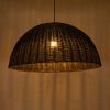 GLOBOSTAR® MONTANA 02384 Boho Κρεμαστό Φωτιστικό Οροφής με Ντουί 1 x E27 AC 220-240V IP20 - Μαύρο - Μ80 x Π80 x Υ40cm
