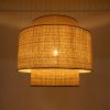 GLOBOSTAR® BRAVADO 02387 Boho Κρεμαστό Φωτιστικό Οροφής με Ντουί 1 x E27 AC 220-240V IP20 - Μπεζ - Μ70 x Π70 x Υ58cm