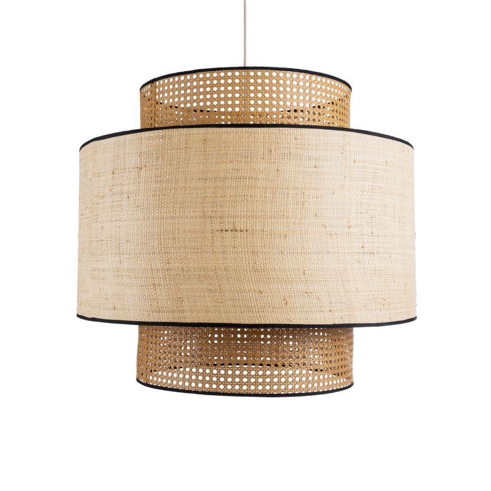 GLOBOSTAR® BRAVADO 02387 Boho Κρεμαστό Φωτιστικό Οροφής με Ντουί 1 x E27 AC 220-240V IP20 - Μπεζ - Μ70 x Π70 x Υ58cm