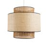 GLOBOSTAR® BRAVADO 02387 Boho Κρεμαστό Φωτιστικό Οροφής με Ντουί 1 x E27 AC 220-240V IP20 - Μπεζ - Μ70 x Π70 x Υ58cm