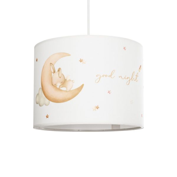 GLOBOSTAR® MOON 204-0019 Παιδικό Κρεμαστό Φωτιστικό Οροφής με Ντουί 1 x E27 AC 220-240V IP20 - Πολύχρωμο - Μ28 x Π28 x Υ24cm