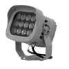 GLOBOSTAR® FLOODXENA 05015 Προβολέας Σποτ Wall Washer LED 12W 1440lm 10° AC 220-240V Αδιάβροχο IP65 Ψυχρό Λευκό 6000K - Bridgelux SMD Chip - Γκρι Ανθρακί - Μ13.5 x Π11 x Υ15cm - 3 Χρόνια Εγγύηση