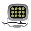 GLOBOSTAR® FLOODXENA 05015 Προβολέας Σποτ Wall Washer LED 12W 1440lm 10° AC 220-240V Αδιάβροχο IP65 Ψυχρό Λευκό 6000K - Bridgelux SMD Chip - Γκρι Ανθρακί - Μ13.5 x Π11 x Υ15cm - 3 Χρόνια Εγγύηση