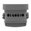 GLOBOSTAR® FLOODXENA 05015 Προβολέας Σποτ Wall Washer LED 12W 1440lm 10° AC 220-240V Αδιάβροχο IP65 Ψυχρό Λευκό 6000K - Bridgelux SMD Chip - Γκρι Ανθρακί - Μ13.5 x Π11 x Υ15cm - 3 Χρόνια Εγγύηση