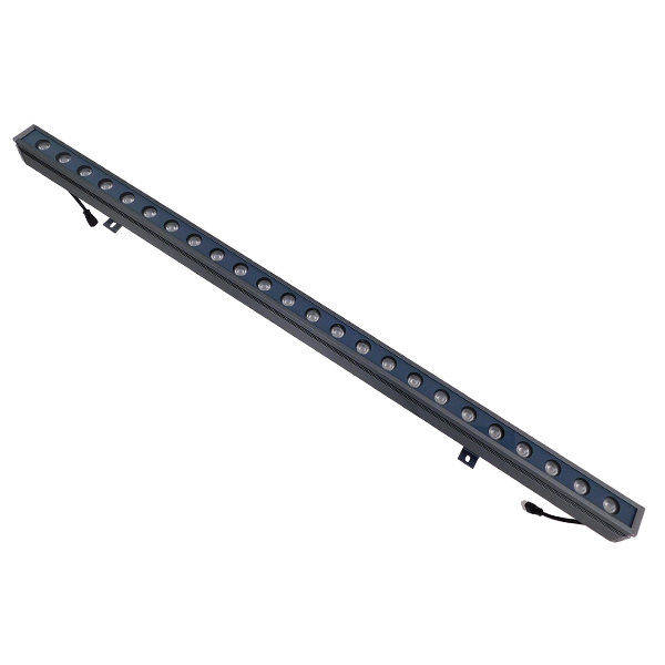 GLOBOSTAR® WASHER-MARGO 05102 Μπάρα Φωτισμού Wall Washer LED 24W 3360lm 10-30° DC 24V Αδιάβροχο IP66 Θερμό Λευκό 3000K Dimmable - Γκρι Ανθρακί - Μ100 x Π4 x Υ5cm - 3 Χρόνια Εγγύηση