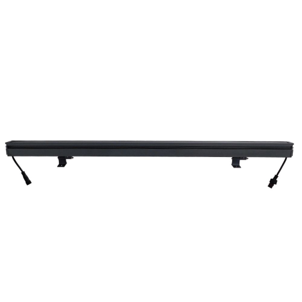 GLOBOSTAR® WASHER-MOZA 05107 Μπάρα Φωτισμού Wall Washer LED 24W 2400lm 10-30° DC 24V Αδιάβροχο IP66 RGB Dimmable - Γκρι Ανθρακί - Μ100 x Π4 x Υ5cm - 3 Χρόνια Εγγύηση