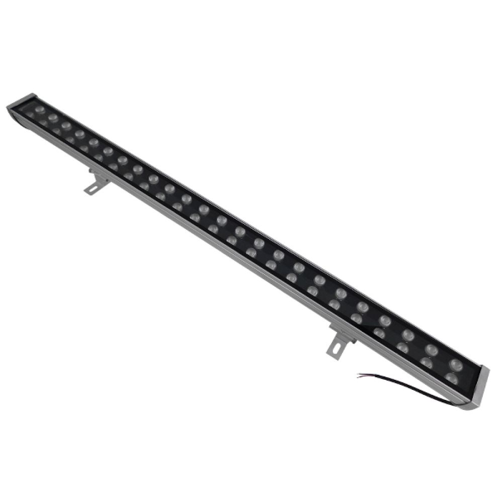 GLOBOSTAR® WASHER-MOZA 05108 Μπάρα Φωτισμού Wall Washer LED 48W 5760lm 10-30° DC 24V Αδιάβροχο IP66 Πορτοκαλί 2200K Dimmable - Γκρι Ανθρακί - Μ100 x Π6.5 x Υ6.6cm - 3 Χρόνια Εγγύηση