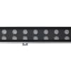 GLOBOSTAR® WASHER-MOZA 05112 Μπάρα Φωτισμού Wall Washer LED 48W 5760lm 10-30° DC 24V Αδιάβροχο IP66 Μπλε Dimmable - Γκρι Ανθρακί - Μ100 x Π6.5 x Υ6.6cm - 3 Χρόνια Εγγύηση
