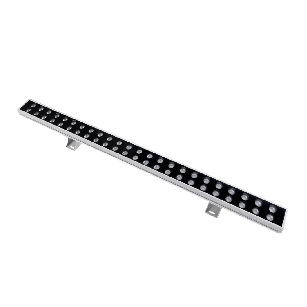 GLOBOSTAR® WASHERMOZA 90163 Μπάρα Φωτισμού Wall Washer LED 48W 4080lm 10-30° DC 24V Αδιάβροχο IP66 Πολύχρωμο RGB Dimmable - Bridgelux SMD Chip - Γκρι Ανθρακί - Μ100 x Π8.5 x Υ4cm - 3 Χρόνια Εγγύηση
