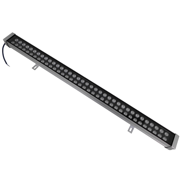 GLOBOSTAR® WASHER-MOZA 05117 Μπάρα Φωτισμού Wall Washer LED 72W 10800lm 10-30° DC 24V Αδιάβροχο IP66 Φυσικό Λευκό 4500K Dimmable - Γκρι Ανθρακί - Μ100 x Π7.4 x Υ7cm - 3 Χρόνια Εγγύηση