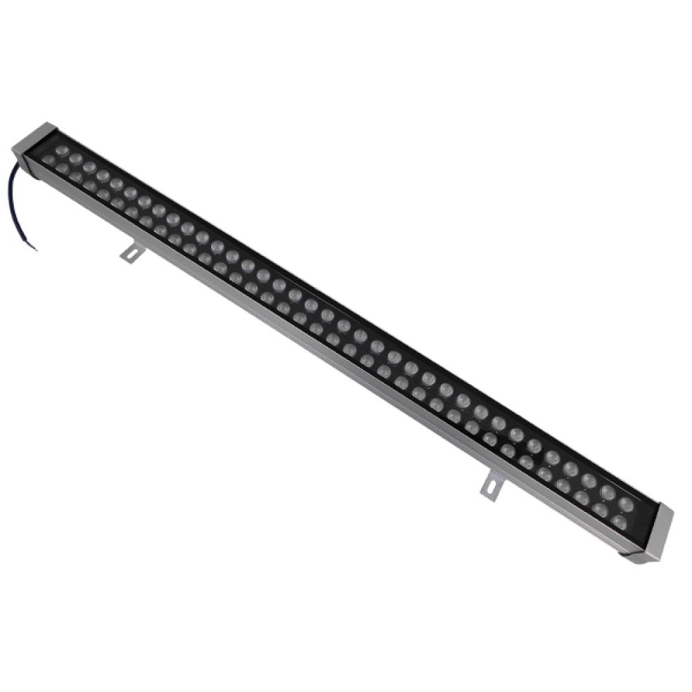 GLOBOSTAR® WASHER-MOZA 05118 Μπάρα Φωτισμού Wall Washer LED 72W 11520lm 10-30° DC 24V Αδιάβροχο IP66 Ψυχρό Λευκό 6000K Dimmable - Γκρι Ανθρακί - Μ100 x Π7.4 x Υ7cm - 3 Χρόνια Εγγύηση