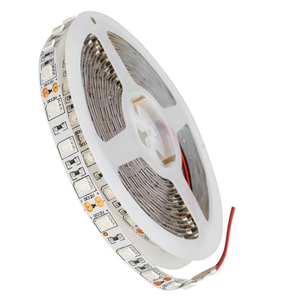 GloboStar® 70028 Ταινία LED SMD 5050 5m 14.4W/m 60LED/m 1454 lm/m 120° DC 12V IP20 UV Ultraviolet - 5 Χρόνια Εγγύηση