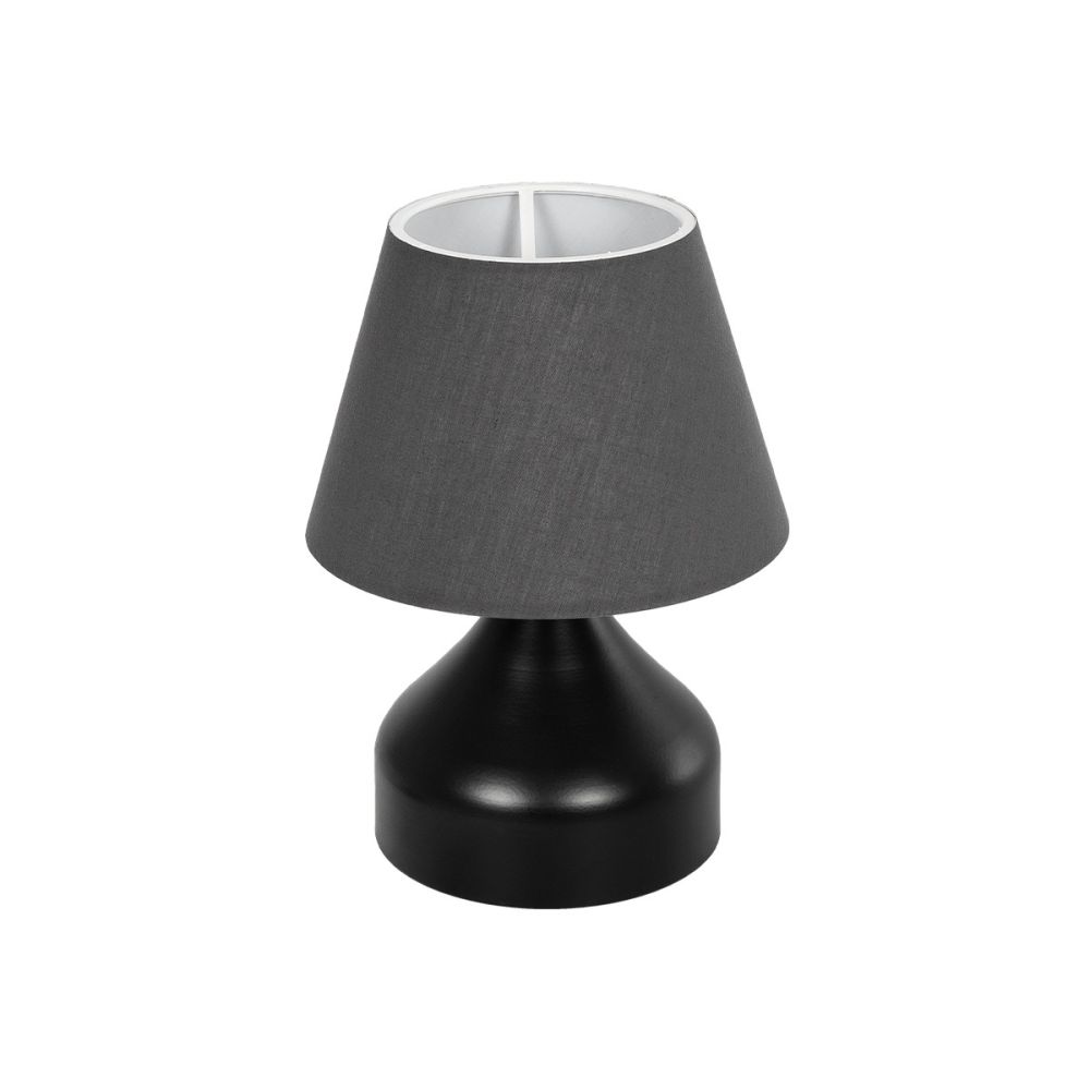 GLOBOSTAR® MICKEY 204-0059 Μοντέρνο Επιτραπέζιο Φωτιστικό Πορτατίφ με Ντουί 1 x E27 AC 220-240V IP20 - Μαύρο - Μ22 x Π22 x Υ30cm