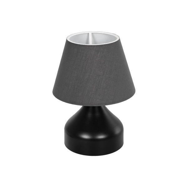 GLOBOSTAR® MICKEY 204-0059 Μοντέρνο Επιτραπέζιο Φωτιστικό Πορτατίφ με Ντουί 1 x E27 AC 220-240V IP20 - Μαύρο - Μ22 x Π22 x Υ30cm