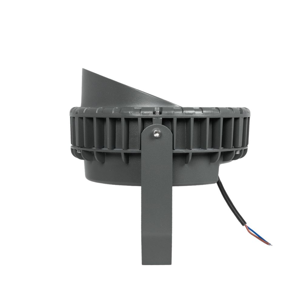 GLOBOSTAR® TREEVINA 90359 Φωτιστικό Σποτ με Αντιθαμβωτική Γρίλια για Φυτά - Δέντρα με Βάση Κήπου / Καρφωτό LED 24W 2040lm 10° DC 24V Αδιάβροχο IP65 Ultra Θερμό Λευκό 2200K Dimmable - Bridgelux SMD Chip - Γκρι Ανθρακί - Μ21.5 x Π18.3 x Υ14cm - 3 Χρόνια Εγγ