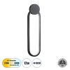 GLOBOSTAR® ILDI 61088 Μοντέρνο Κρεμαστό Φωτιστικό Οροφής LED 12W 1200lm 300° AC 220-240V IP20 Ρυθμιζόμενο Λευκό CCT με On/Off 2700K/4500K/6000K - Lumileds SMD Chip - Μαύρο Ματ - Μ10 x Π2.3 x Υ38cm - 3 Χρόνια Εγγύηση