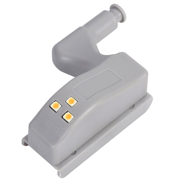 Φωτιστικό Ντουλάπας LED για Μεντεσέ με Διακόπτη On/Off Κουμπωτό με Μπαταρία(Δεν συμπεριλαμβάνεται) Θερμό Λευκό 3000k GloboStar 07031