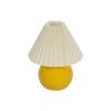 GLOBOSTAR® LISBON 204-0155 Μοντέρνο Επιτραπέζιο Φωτιστικό Πορτατίφ με Ντουί 1 x E27 AC 220-240V IP20 - Κίτρινο & Μπεζ - Μ24 x Π24 x Υ28cm