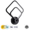 GLOBOSTAR® ANNA 61085 Μοντέρνο Φωτιστικό Τοίχου - Απλίκα LED 15W 1800lm 300° AC 220-240V IP20 Ρυθμιζόμενο Λευκό CCT με On/Off 2700K/4500K/6000K - Lumileds SMD Chip - Μαύρο Ματ - Μ25 x Π8 x Υ30cm - 3 Χρόνια Εγγύηση