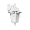 GLOBOSTAR® SOLME 203-0221 Vintage Φωτιστικό Τοίχου - Απλίκα με Ντουί 1 x E27 AC 220-240V IP44 - Λευκό - Μ15 x Π20 x Υ35cm