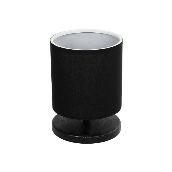 GLOBOSTAR® MINNIE 204-0063 Μοντέρνο Επιτραπέζιο Φωτιστικό Πορτατίφ με Ντουί 1 x E14 AC 220-240V IP20 - Μαύρο - Μ15 x Π15 x Υ21cm