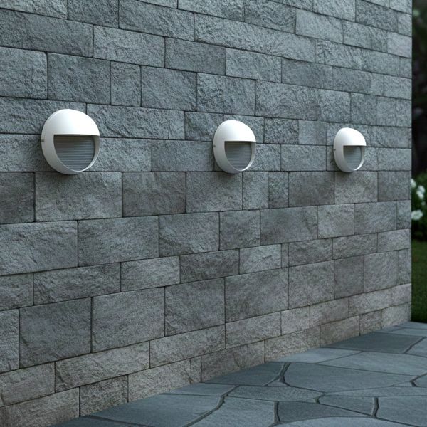 kelvo® STEPART KLV-101-0097 Μοντέρνο Φωτιστικό Σκαλοπατιού - Διαδρόμου LED 3W 375lm 45° AC 220-240V Αδιάβροχο IP65 Θερμό Λευκό 2700K - Lumileds SMD Chip & TÜV SÜD Driver - Λευκό Ματ - Μ16 x Π8 x Υ16cm - 5 Χρόνια Εγγύηση