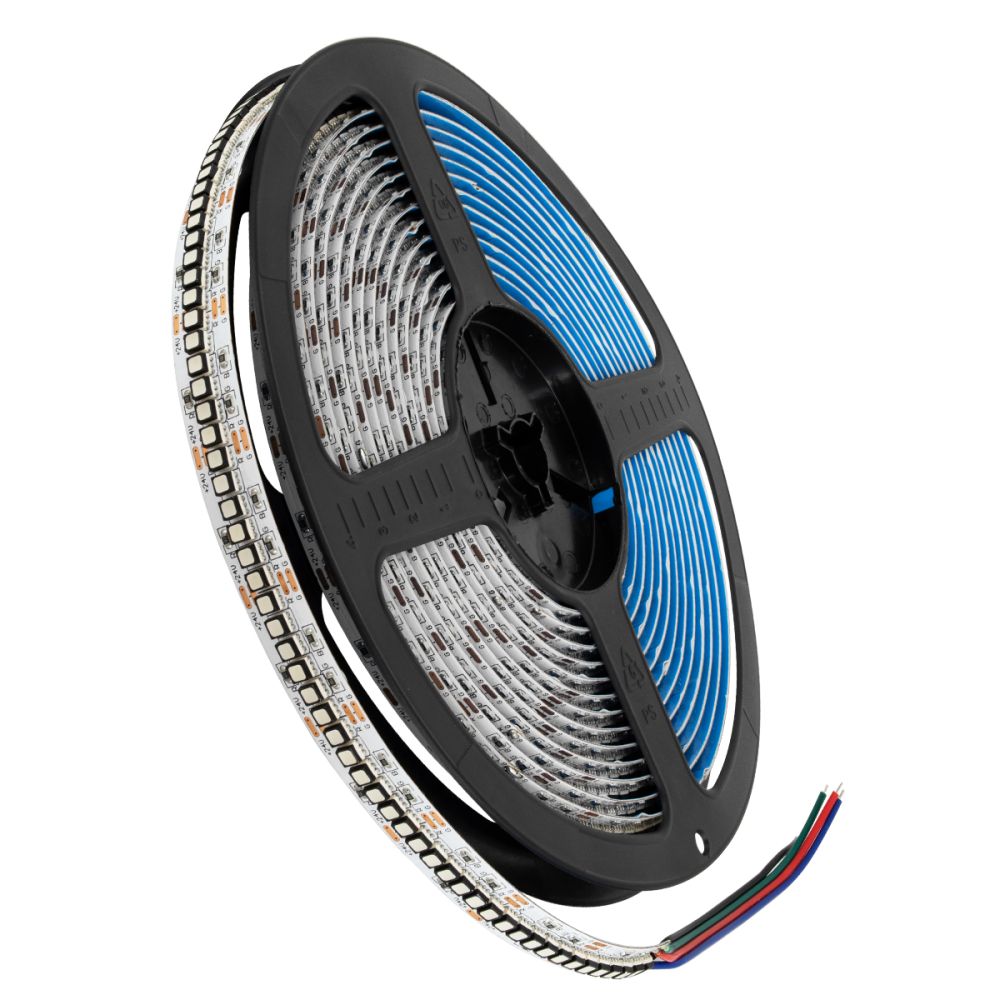 GLOBOSTAR® LUMAX 70268 Ταινία LED 30W/m 3300lm/m 120° DC 24V IP20 240 x SMD3535 Chip/m Πολύχρωμο RGB Dimmable - Sanan SMD Chip - M500 x Π1.5 x Υ0.2cm - Ρολό 5 Μέτρων - 5 Χρόνια Εγγύηση