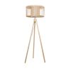 GLOBOSTAR® POPPY 01988 Boho Επιδαπέδιο Φωτιστικό με Ντουί 1 x E27 AC 220-240V IP20 - Μπεζ - Μ58 x Π58 x Υ145cm