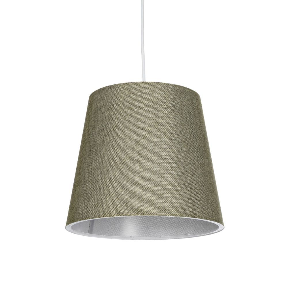 GLOBOSTAR® CONEY 203-0074 Μοντέρνο Κρεμαστό Φωτιστικό Οροφής με Ντουί 1 x E27 AC 220-240V IP20 - Λαδί - Μ26 x Π26 x Υ25cm