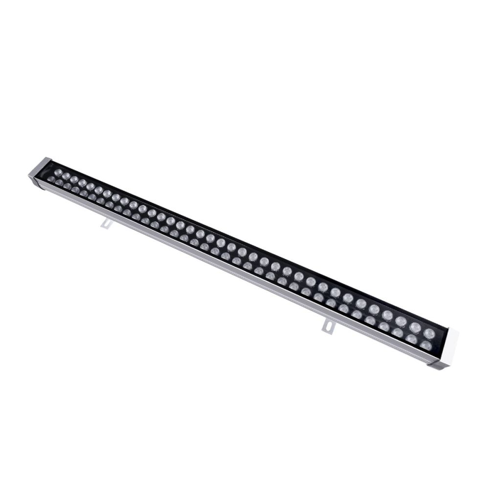 GLOBOSTAR® WASHERMOZA 90165 Μπάρα Φωτισμού Wall Washer LED 72W 7920lm 10-30° DC 24V Αδιάβροχο IP66 Θερμό Λευκό 2700K Dimmable - Bridgelux SMD Chip - Γκρι Ανθρακί - Μ100 x Π8 x Υ12.5cm - 3 Χρόνια Εγγύηση