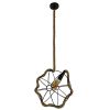 GLOBOSTAR® BRADLEY 10001328 Vintage Κρεμαστό Φωτιστικό Οροφής με Ντουί 1 x E27 AC 220-240V IP20 - Πολύχρωμο - Μ33 x Π33 x Υ33cm