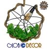 GLOBOSTAR® BRADLEY 10001329 Vintage Κρεμαστό Φωτιστικό Οροφής με Ντουί 1 x E27 AC 220-240V IP20 - Πολύχρωμο - Μ42 x Π42 x Υ42cm