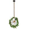 GLOBOSTAR® BRADLEY 10001329 Vintage Κρεμαστό Φωτιστικό Οροφής με Ντουί 1 x E27 AC 220-240V IP20 - Πολύχρωμο - Μ42 x Π42 x Υ42cm
