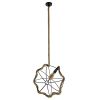 GLOBOSTAR® BRADLEY 10001329 Vintage Κρεμαστό Φωτιστικό Οροφής με Ντουί 1 x E27 AC 220-240V IP20 - Πολύχρωμο - Μ42 x Π42 x Υ42cm