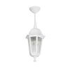GLOBOSTAR® VITRO 203-0199 Vintage Φωτιστικό Οροφής με Ντουί 1 x E27 AC 220-240V IP44 - Λευκό - Μ17 x Π17 x Υ28cm