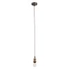 GLOBOSTAR® SUSPENS 115105 Vintage Κρεμαστό Φωτιστικό Οροφής με Ντουί 1 x E27 AC 220-240V IP20 - Χρυσό & Καφέ - Μ10 x Π10 x Y108.7cm