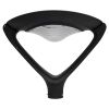 GLOBOSTAR® SQUARE 12117 Φωτιστικό Στύλου/Κολώνας Πλατείας/Πάρκου με Ασύρματο Χειριστήριο LED 25W 2500lm 120° Ενσωματωμένο Φωτοβολταϊκό Panel 5V 12W & Επαναφορτιζόμενη Μπαταρία Li-ion 3.2V 24000mAh με Αισθητήρα Κίνησης-Ημέρας-Νύχτας Αδιάβροχο IP65 Ψυχρ