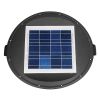 GLOBOSTAR® SQUARE 12117 Φωτιστικό Στύλου/Κολώνας Πλατείας/Πάρκου με Ασύρματο Χειριστήριο LED 25W 2500lm 120° Ενσωματωμένο Φωτοβολταϊκό Panel 5V 12W & Επαναφορτιζόμενη Μπαταρία Li-ion 3.2V 24000mAh με Αισθητήρα Κίνησης-Ημέρας-Νύχτας Αδιάβροχο IP65 Ψυχρ