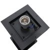 GLOBOSTAR® PALASO 12143 Φωτιστικό Κολωνάκι Κήπου με Ντουί 1 x E27 90° AC 220-240V Αδιάβροχο IP65 - Γκρι Ανθρακί - Μ15 x Π15 x Υ58cm