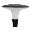 GLOBOSTAR® SQUARE 12144 Φωτιστικό Κολωνάκι Κήπου LED 100W 12000lm 120° AC 220-240V Αδιάβροχο IP65 Θερμό Λευκό 2700K - Γκρι Ανθρακί - Μ54 x Π54 x Υ45cm - 3 Χρόνια Εγγύηση