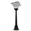 GLOBOSTAR® DIRAHIO 12148 Φωτιστικό Κολωνάκι Κήπου με Ντουί 1 x E27 120° AC 220-240V Αδιάβροχο IP65 - Γκρι Ανθρακί - Μ32 x Π32 x Υ109cm