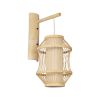 GLOBOSTAR® TULUM 01971 Boho Φωτιστικό Τοίχου - Απλίκα με Ντουί 1 x E27 AC 220-240V IP20 - Μπεζ - Μ24 x Π32 x Υ55cm